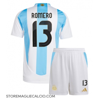 Argentina Cristian Romero #13 Maglia Gara Casa Repliche Copa America 2024 Bambino